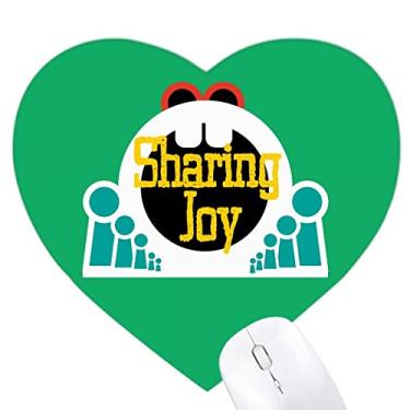 Imagem de Mousepad infantil Pure Happy Art Deco moderno coração tapete de borracha para escritório