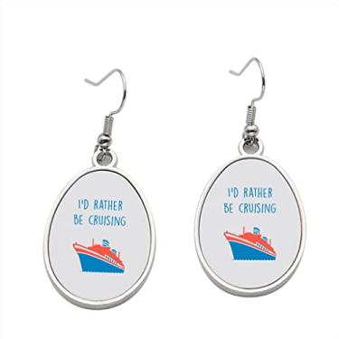 Imagem de Brinco I'd Rather be Cruising - Brincos pendentes para meninas - Presente de festa de aniversário dos namorados