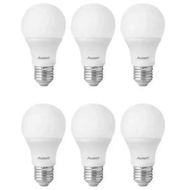 Imagem de Kit 6 Lâmpadas Bulbo Pera 9W E27 Bivolt 6500K Avant