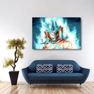 Imagem de Quadro Goku Dragon Ball decorativo com Tela em Tecido