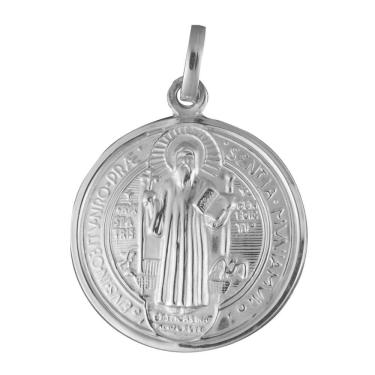 Imagem de Pingente Aço São Bento em Pé Redondo 18mm