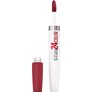 Imagem de Maybelline SuperStay 24 2-Step Long Lasting Liquid Lipstick and Lip Balm, High-Impact Lip Color, Satin Finish, City Ablaze