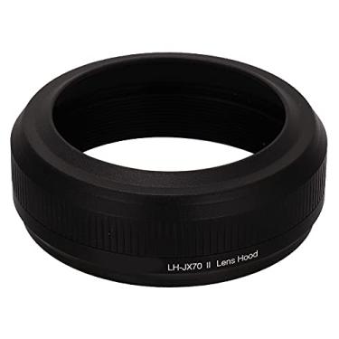 Imagem de LH-JX70Ⅱ Adaptador de capa de lente, adaptador de capa de lente de liga de alumínio Revestimento mate profissional para eliminar o astigmatismo para x100f x70 x100t x100s x100(Preto)