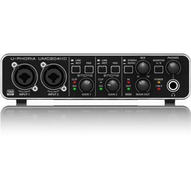 Imagem de Interface áudio 192kHz Behringer UMC204 HD