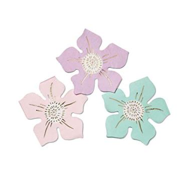 Imagem de Coterie Guardanapos de papel florais (conjunto de 25) – Guardanapos de papel decorativos para chá de panela, chá de bebê, aniversário, festa de primavera – Artigos de festa floral | Guardanapos de papel bonitos de 16,5 cm | Mistura de 3 cores