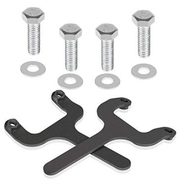Imagem de Kits de porcas com bandeira de pino da barra traseira para Jeep – Fix traseira superior de montagem de choque, adequado para 1984-2001 Cherokee XJ 4WD 2WD (preto, 2 conjuntos)