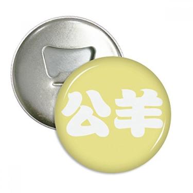 Imagem de Gongyang Chinês Abrenome Abridor de Garrafas China Emblema Imã de Geladeira Emblema Multifuncional