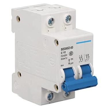 Imagem de 2P DC Miniatura Disjuntor Fotovoltaico Disjuntor Protetor de Bateria para Painéis de Solar Fotovoltaico Grade 6KA 400V (C10)