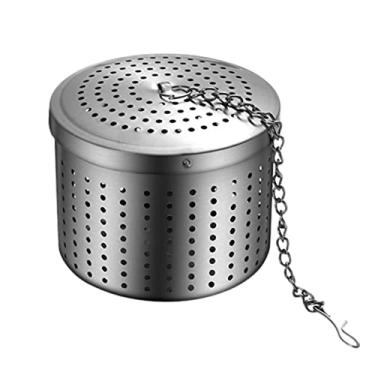 Imagem de Hemoton 1 Unidade Bola De Tempero De Aço Inoxidável Malha De Esfera De Tempero Cesta De Filtro Peneira De Tempero Coador De Chá Filtros De Café Coador Chá De Malha Multifuncional Salmoura