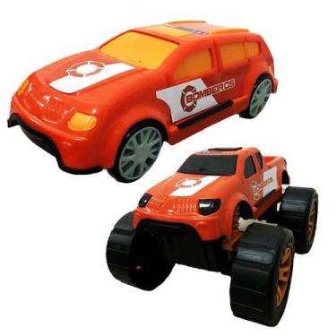 Carros de Brinquedo Carrinho Policia e Speed Tuning Amarelo