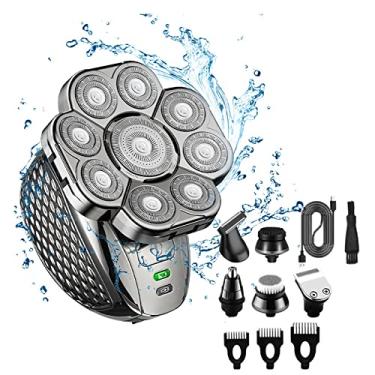 Imagem de ACAGALA Aparador de Cabelo Masculino Multifuncional Elétrico Barbeador de Barba Lavável sem fio Elétrico Aparador de pêlos Corpo Recarregável USB