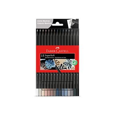 Imagem de EcoLápis de Cor Supersoft 15 Cores Neutras, Faber-Castell, 120715SOFTCN, Supersoft, 15 Unidades