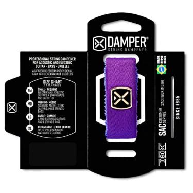 Imagem de Abafador De Cordas P/Guitarra/Baixo/violão - Damper LG (Roxo Poliéster)