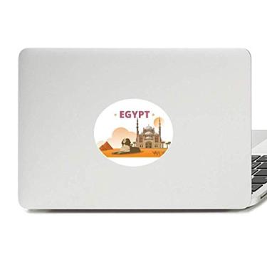 Imagem de Adesivo de vinil com emblema da pirâmide da cidade Esfinge Egito para laptop