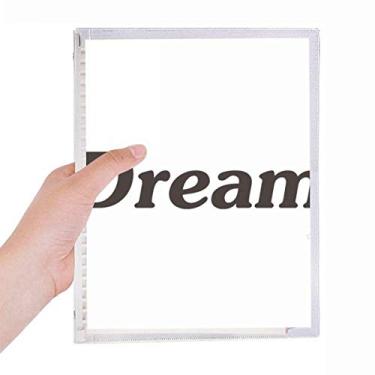 Imagem de Caderno com frases inspiradoras da Dream Word, caderno de folhas soltas e diário recarregável, artigos de papelaria
