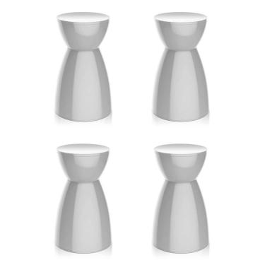 Imagem de Conjunto com 4 Bancos | Banquetas Rad Branco