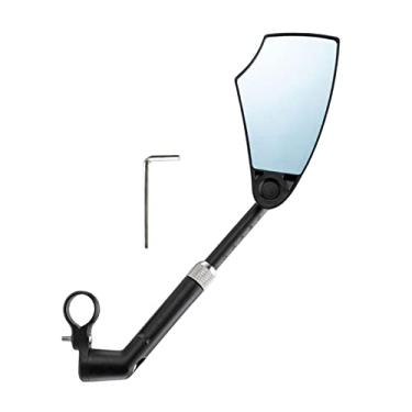 Imagem de Colaxi Guiador de espelho de bicicleta, extremidade do espelho retrovisor de bicicleta, acessórios, espelho de guiador de bicicleta grande para, deixou