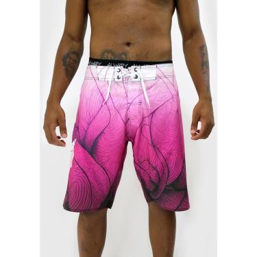 Imagem de Bermuda Água Alkary Linhas Rosa-Masculino