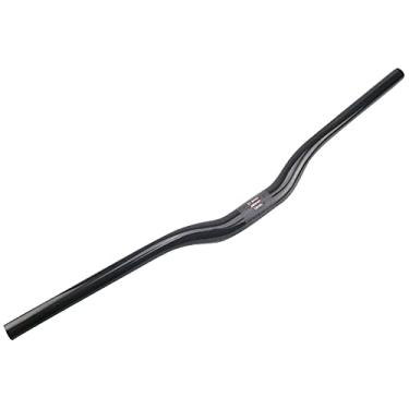 Imagem de Barras de bicicleta mtb fibra de carbono riser barra guiador mtb 700mm forte e durável leve riser guiador 3k brilhante 700 guiador de bicicleta riser