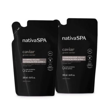 Imagem de Combo Refil Nativa Spa Caviar: Shampoo 250ml + Condicionador 250ml - C