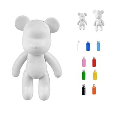 Imagem de OKJHFD DIY Pintura Urso Violento Fluido, Pintura Tingimento Incrustado Feito à Mão DIY Graffiti Vinil Urso Violento Boneca Decoração De Casa Boneca Presente (Pigmento Preto 60ML)