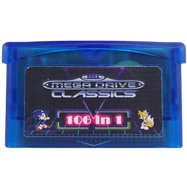 Imagem de Cartridge Box Drive para Sega Master System  106 em 1  Gamepad  Game Card  GBA  Nintendo Advance