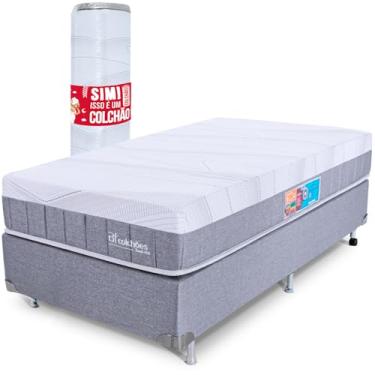Imagem de Cama Box Solteiro Colchão Vácuo Infinity 88x188x64 Premium BF Colchões