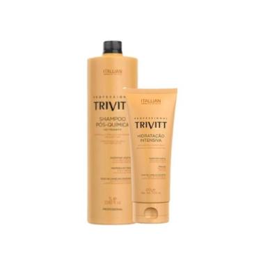 Imagem de Shampoo Pós Química 1L + Hidratação Intensiva 200G Trivitt - Itallian
