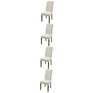 Imagem de LIFKOME 4 Pcs capa de cadeira jacquard capas de cadeira vermelhas capa elástica para cadeira capa da cadeira protetor de cadeira cobrir cadeira mobiliário capa de cadeira de jantar