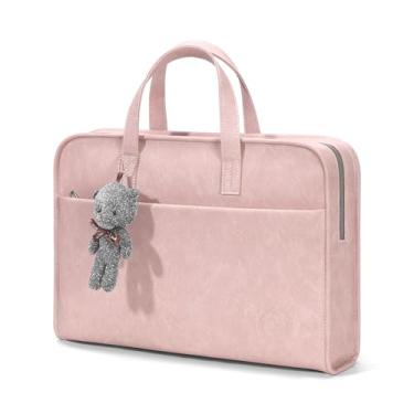 Imagem de TAIKESEN Capa protetora compatível com MacBook Pro de 16 polegadas, 39.6 cm, HP, Dell, Acer Aspire, Asus Notebook, bolsa para computador com alça de ombro, bolso, alça, rosa