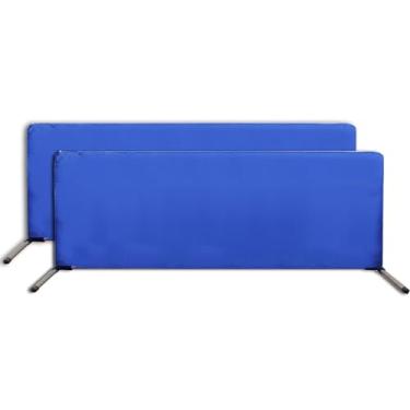 Imagem de Barreira de tênis de mesa com tecido Oxford 420D, 2 peças de bloco de cerca de campo de ping pong para quadra de tênis de mesa, estrutura de tubo de aço inoxidável, pronta para instalar 2,8 m L x 76