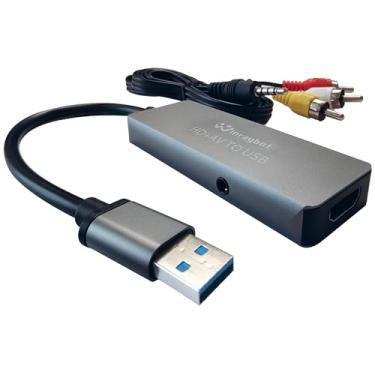 Imagem de WinRaybot Placa de captura de vídeo USB composta para VHS/hdmi/RCA/av, conversor VHS para digital USB, VCR para conversor digital, placa de captura de vídeo USB para VHS, dispositivo de captura de