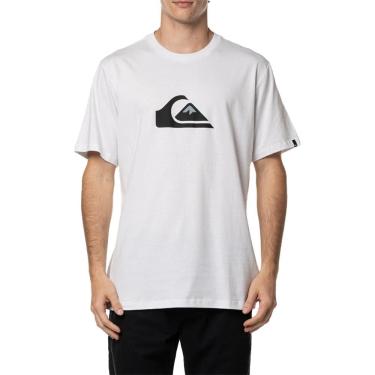 Imagem de Camiseta Quiksilver Comp Logo Plus Size W24 Masculina Branco