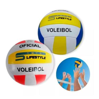 Imagem de Bola vôlei tamanho oficial durável resistente furos voleibol