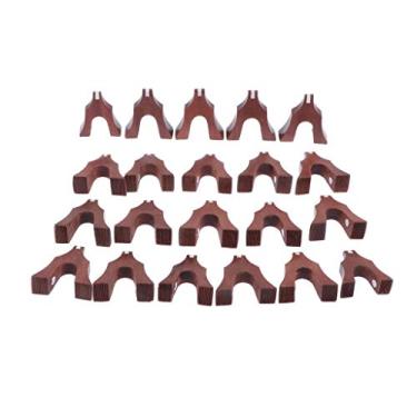 Imagem de Conjunto de ponte Maple Guzheng 21 peças acessórios de madeira de sequoia peças de reposição ótima atualização de cítara chinesa Koto Essential Music Instrument Player Presente