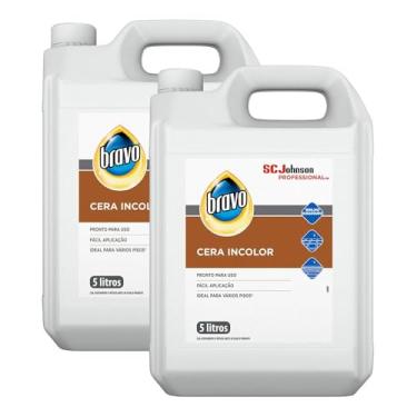 Imagem de Kit 2 Cera Líquida Bravo Incolor Classic 5l