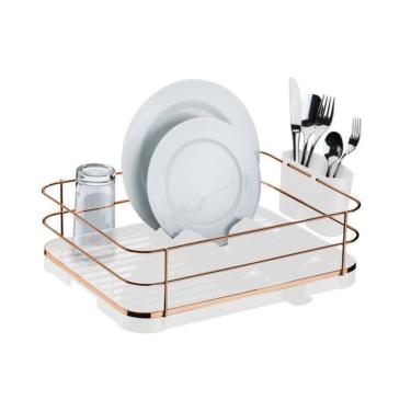 Imagem de Escorredor De Louças Em Plástico Originale Future Branco e Cromado