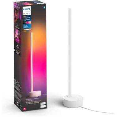 Imagem de Philips Hue Candeeiro de mesa gradiente, compatível com Alexa, Apple Homekit e Google Assistant, compatível com Bluetooth, efeito multicolorido, branco