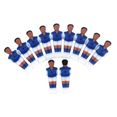 Imagem de Dynwave 11 peças mesa de pebolim masculino jogador de pebolim resina leve estatuetas pebolim caras haste futebol para brinquedos de festa, Azul