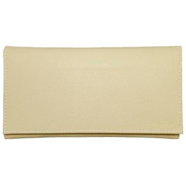 Imagem de Capa Estojo Carteira Couro Legítimo Para Calculadora Hp12c Creme