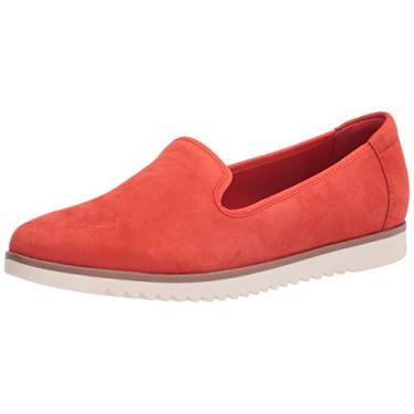 Imagem de Clarks Mocassim feminino Serena Brynn, Camurça laranja, 9.5 Wide