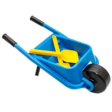 Imagem de Carriola Brinquedo De Praia Areia Infantil Com Pá e Rastelinho Parquinho (Azul)