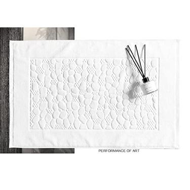 Imagem de SOUGAO Tapetes de banheiro [não é um tapete de banheiro] algodão com faixa lavável à máquina, toalha de chão de banheiro, toalha felpuda, tapete de banheiro (branco paralelo)