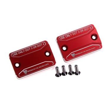 Imagem de Riderjacky Tampa do reservatório de fluido de freio dianteiro e traseiro acessórios de motocicleta para Honda CB400X CB400 X CBR400R 2013-2017, CB400F 2013-2016, CB500X CB500 X CB500F CBR500R