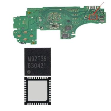 Imagem de 5 peças USB-C Power Charging Control IC Chip M92T36 Substituição para placa-mãe Nintendo Switch