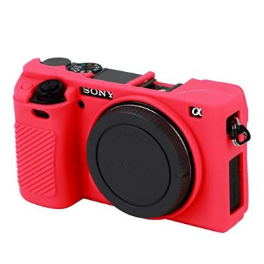 Imagem de Easy Hood Capa para câmera digital Sony Alpha A6000 ILCE-6000, capa protetora de silicone macio antiarranhões (rosa)