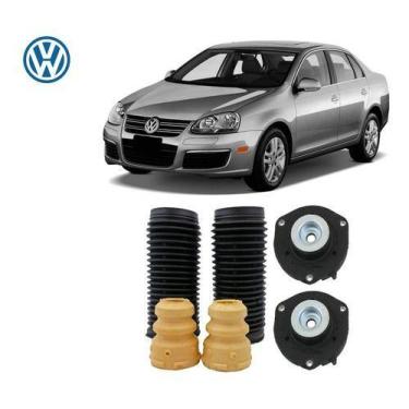 Imagem de 2 Kit Coxim Batente 70mm Coifa Amortecedor Dianteiro Jetta 2014 2015 2