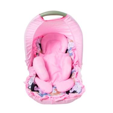 Imagem de Capa Para Bebê Conforto com Apoio Redutor e Capota Menina Menino 03 Pe