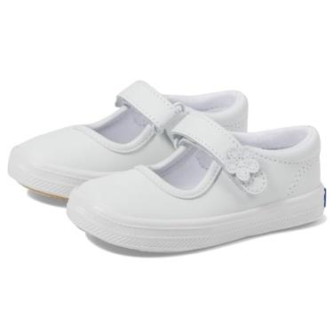 Imagem de Keds Tênis feminino Ella Mary Jane (bebê/criança pequena), Branco, 7 Wide Little Kid