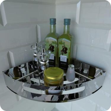 Imagem de Porta Temperos e Condimentos de Parede Inox Multiuso - MetalCromo
